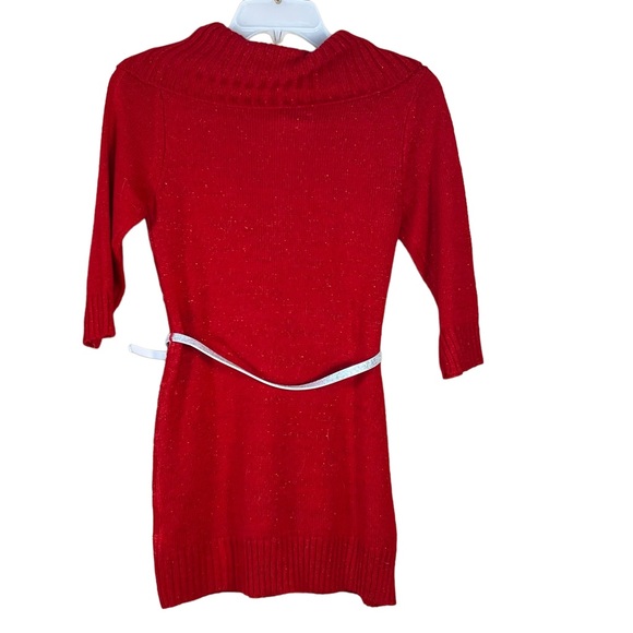 Amy Byer Girls Metallic Christmas Sweater Dresses With Sequins Girls Lar… - Picture 14 of 15